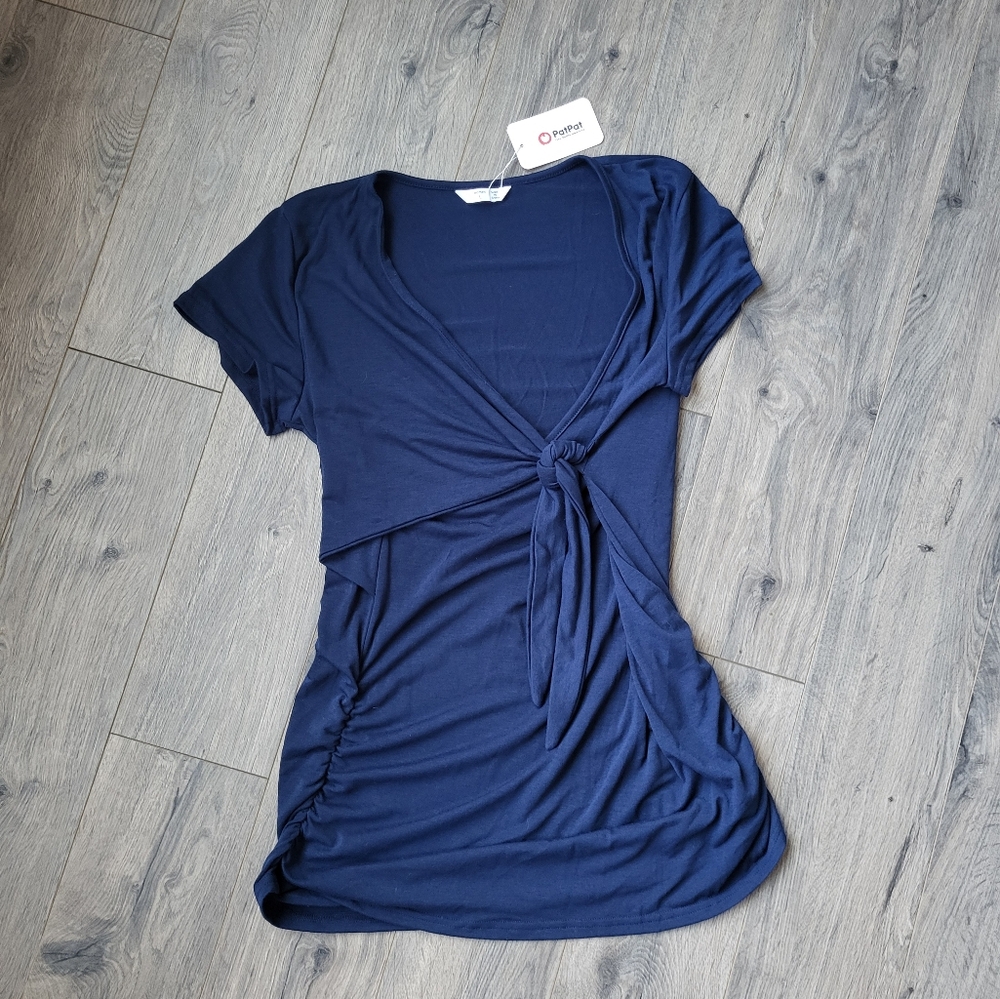 PatPat Maternity Nursing Top Blue {Large} NWT